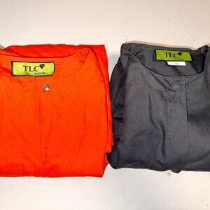TLC SCRUBS REVOLUTION WOMEN'S SNAP FRONT WARM UP SCRUB JACKET NWOT